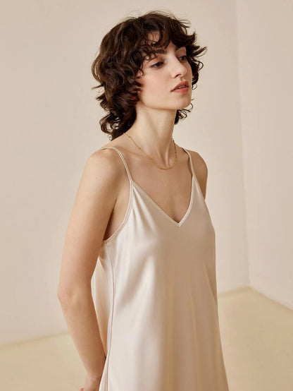 Elegant Sleeveless Satin Nightgowns