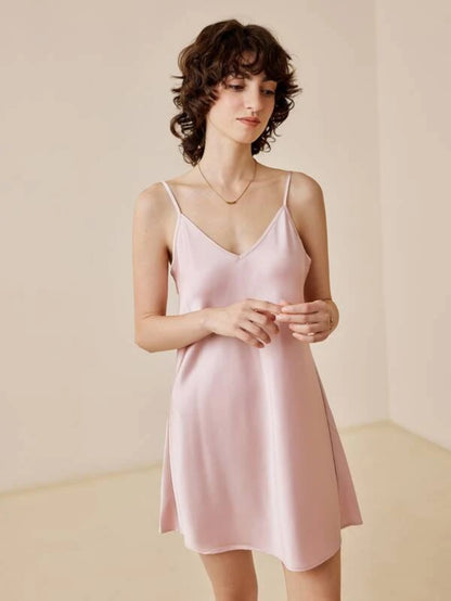 Elegant Sleeveless Satin Nightgowns