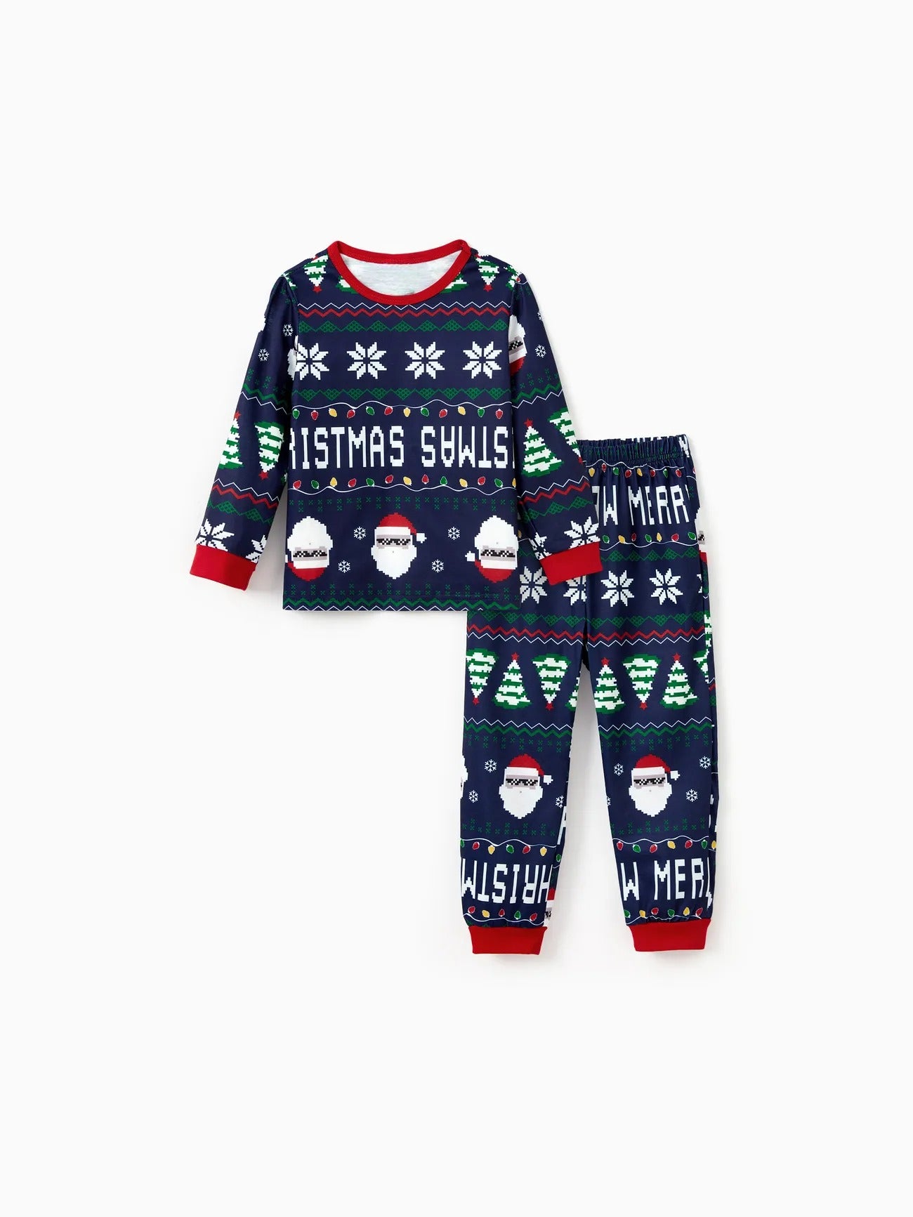 Festive Family Matching Pajama Set Kids