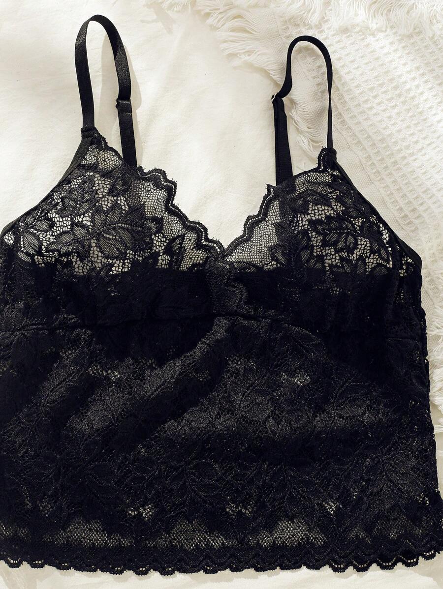 Floral Lace Longline Lingerie Set