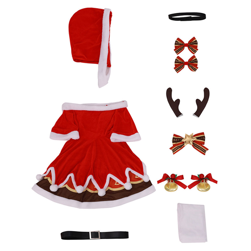 Genshin Impact Barbara Gunnhildr Christmas Cosplay Costume