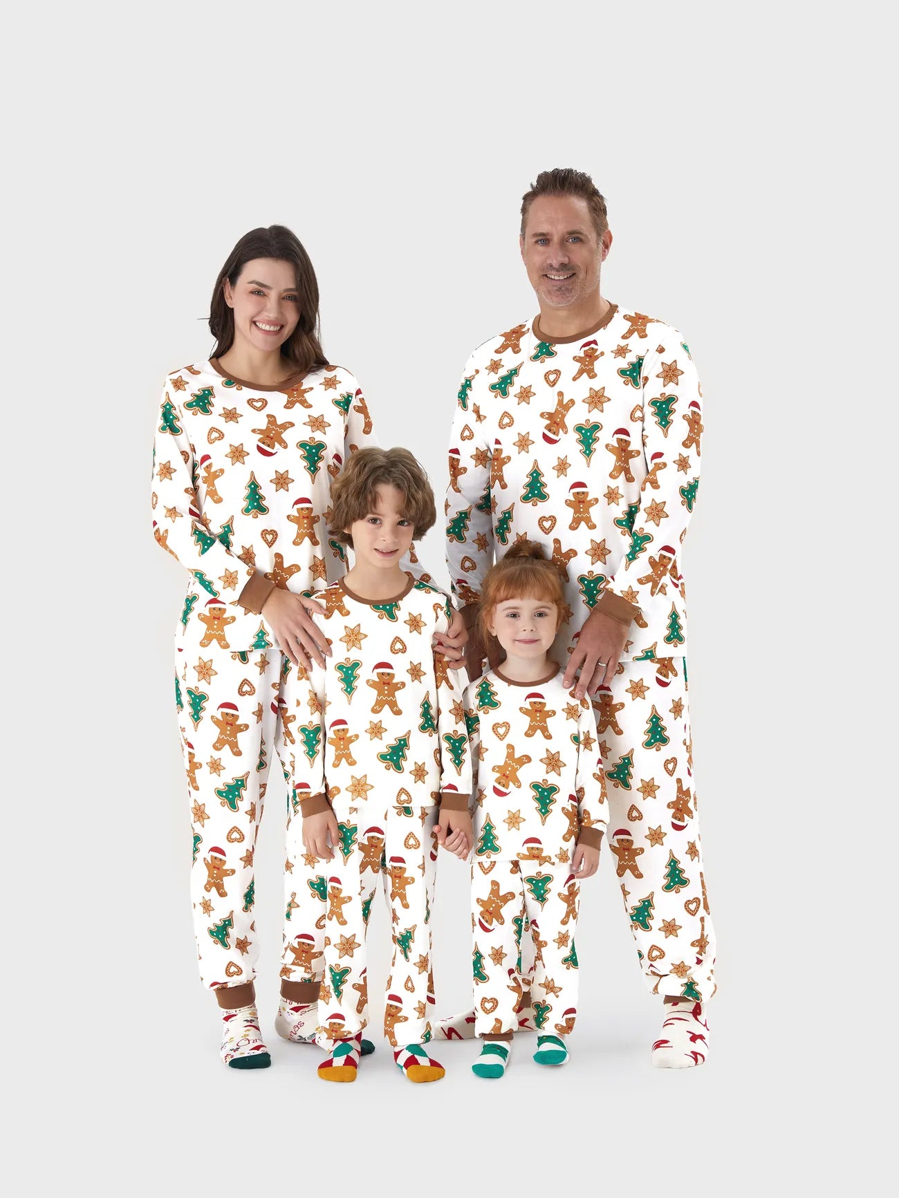 Gingerbread Printed Family Matching Pajama Set Women S