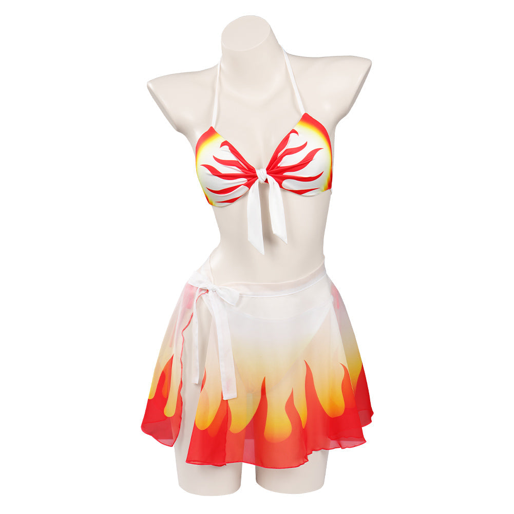 Halloween Carnival Rengoku Kyoujurou Cosplay Swimsuit L