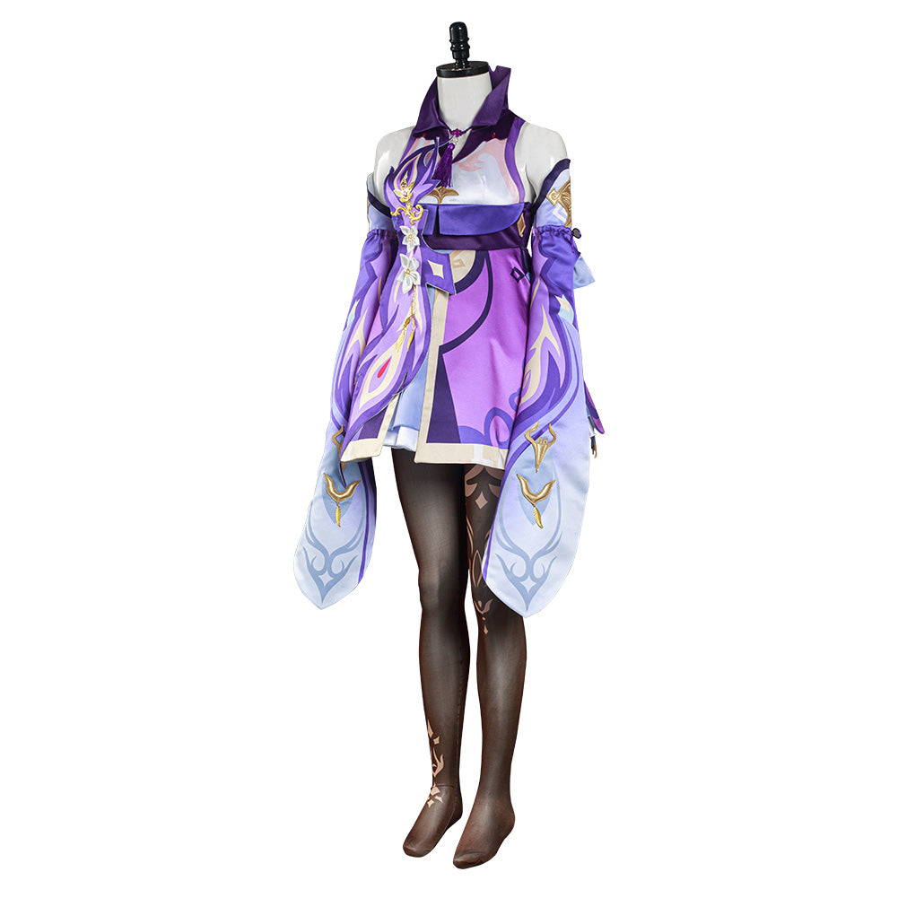 Keqing Cosplay Costume Dress