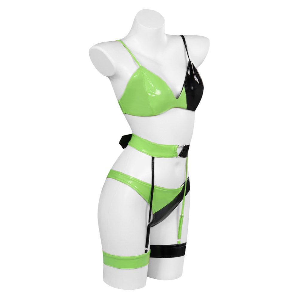 Kim Possible Shego Lingerie Cosplay Costume