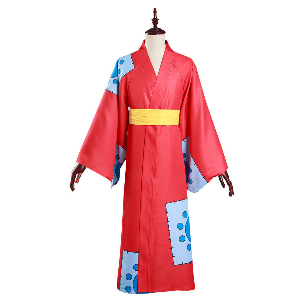 Wano Country Monkey D Luffy Kimono Cosplay Costume XXXL