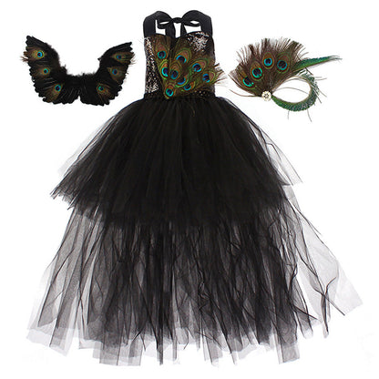 Peacock Cosplay Costume For Kids