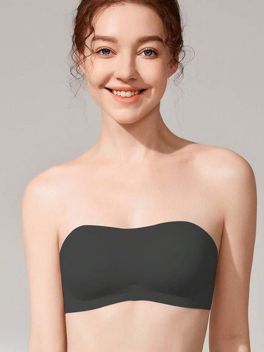 Plain Strapless Bra Black