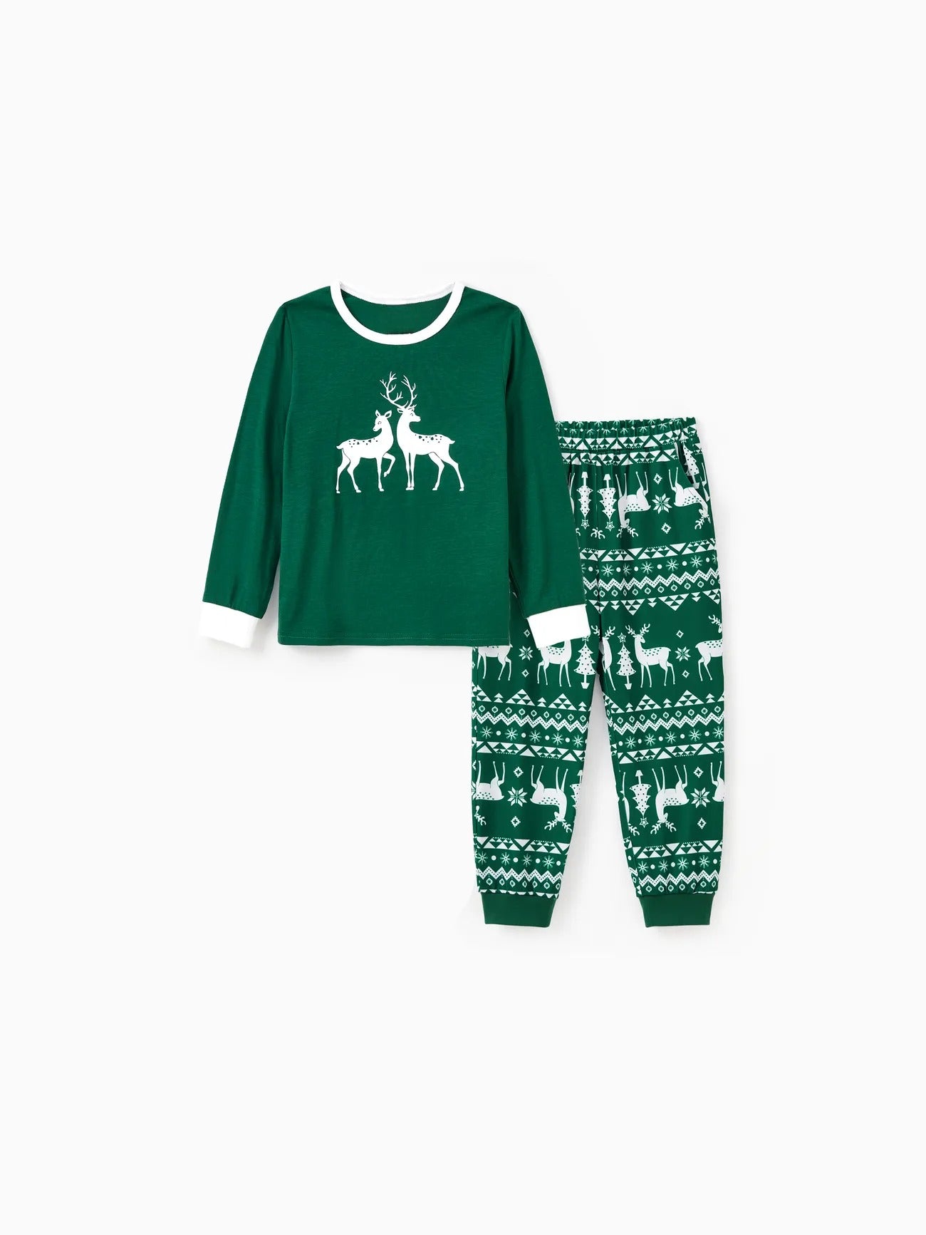 Reindeer Printed Family Matching Pajama Set Kids