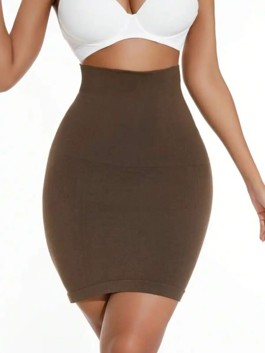 Solid Shapewear Slip Brown