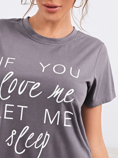 Slogan Graphic Nightdress