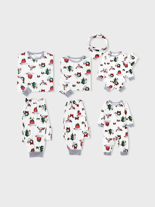 Sloths Pattern Long Sleeves Family Matching Pajama Set Baby 3M