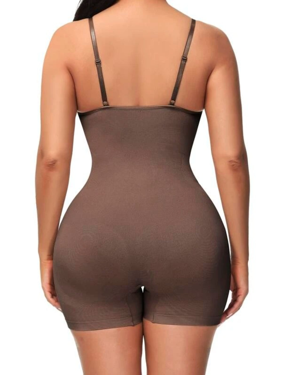 Solid Shapewear Casual Bodysuit