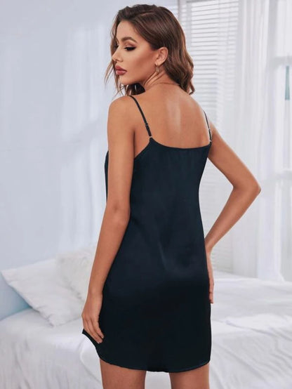 Stretchable Satin Cami Night Dress