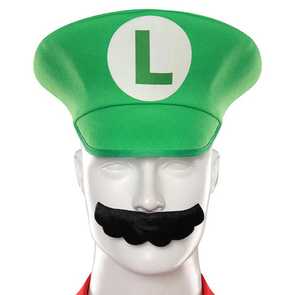 Super Mario Luigi Costume With Hat