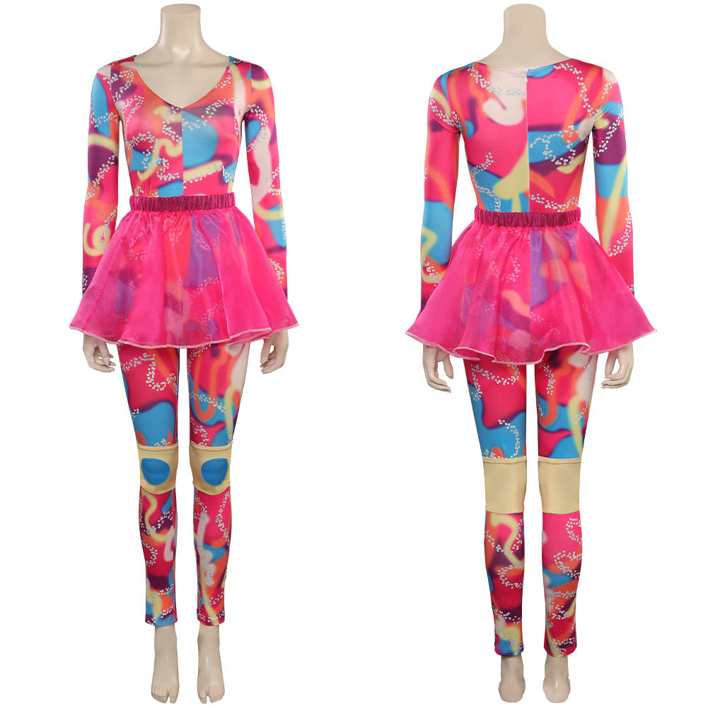 Vibrant Colorful Jumpsuit Cosplay Costume