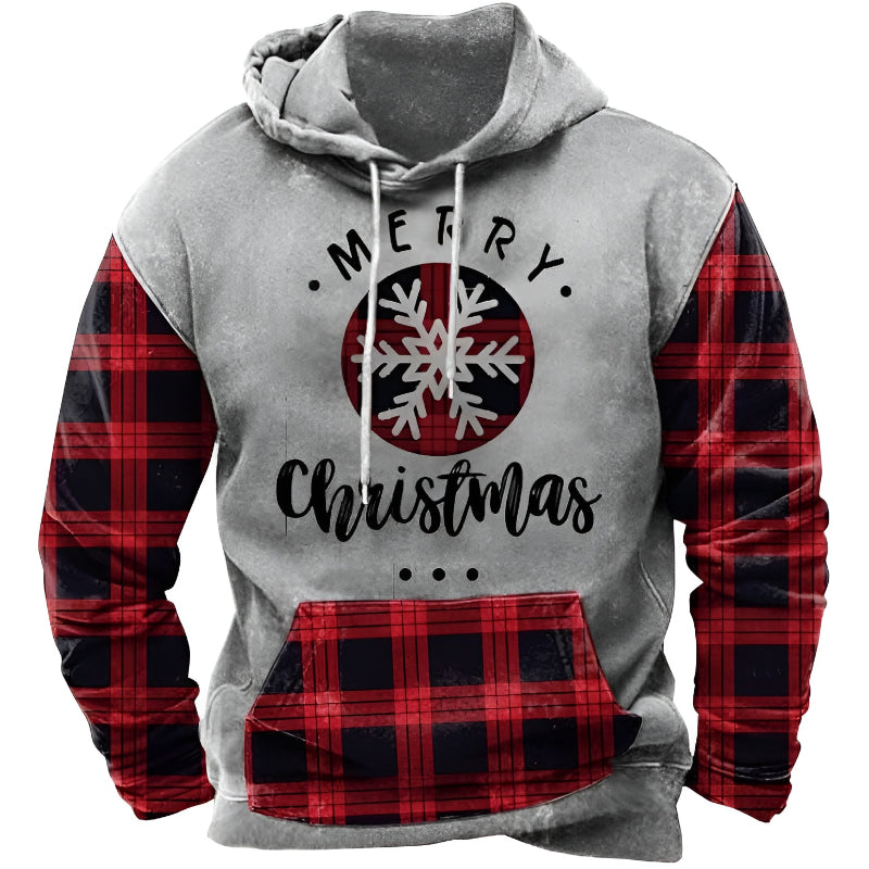 Vintage Plaid Christmas 3D Hoodie 6XL