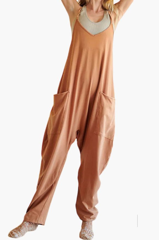 Wide Leg Jumpsuit With Pockets