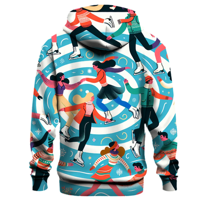 Twirling Ice Skaters Hoodie