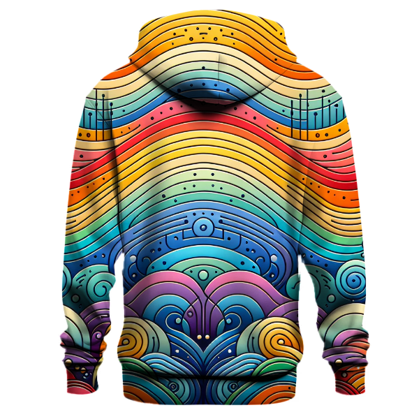 Vibrant Rainbow Gradient Hoodie