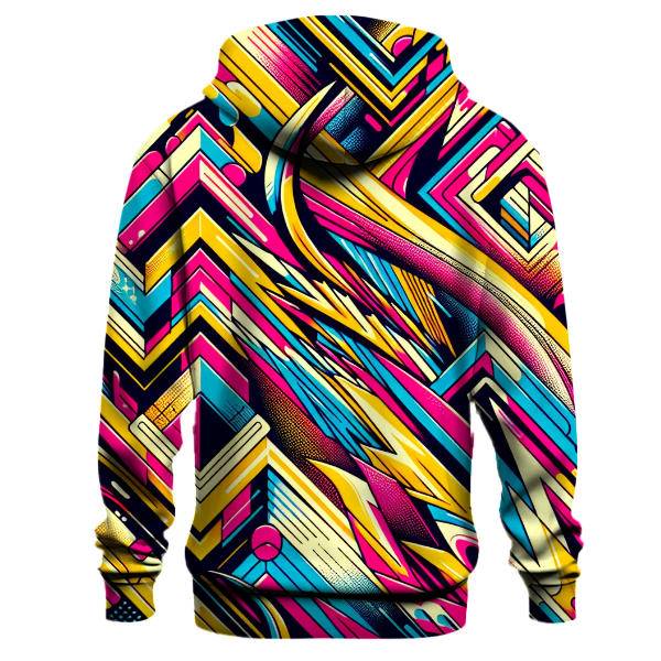 Electric Geometric Patterns Hoodie Hoodie Designs