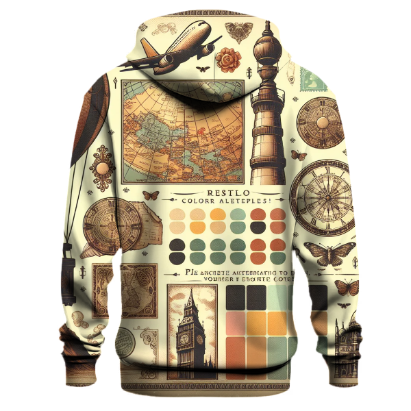 Vintage Postcard Charm Hoodie