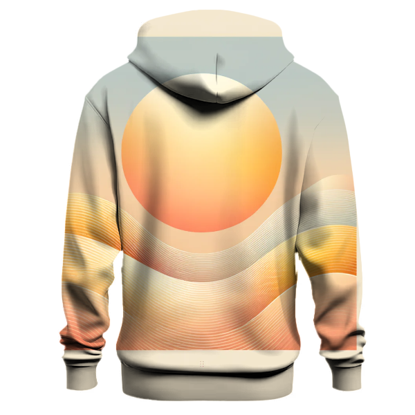 Peach Sunrise Gradient Hoodie