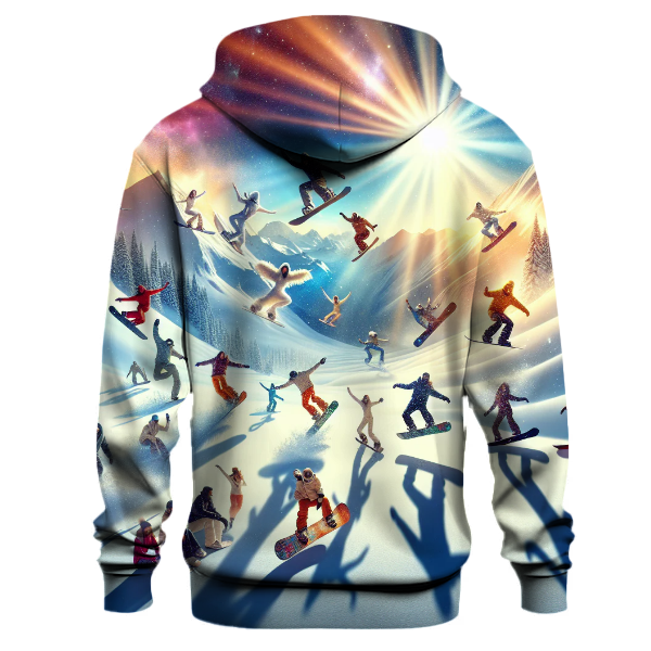 Snowboarder In Action Hoodie Lightweight Hoodies