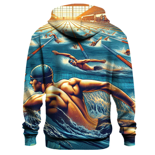 Swimming Ocean Waves Hoodie