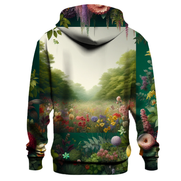 Vivid Floral Symphony Hoodie