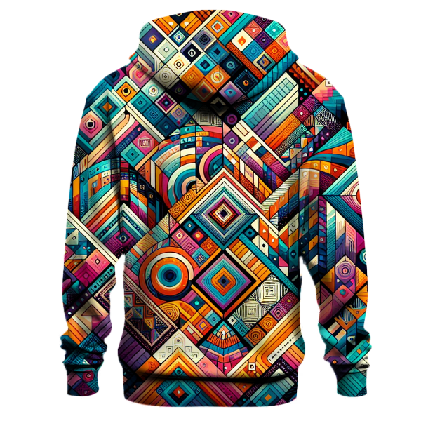 Vibrant Mosaic Melody Hoodie