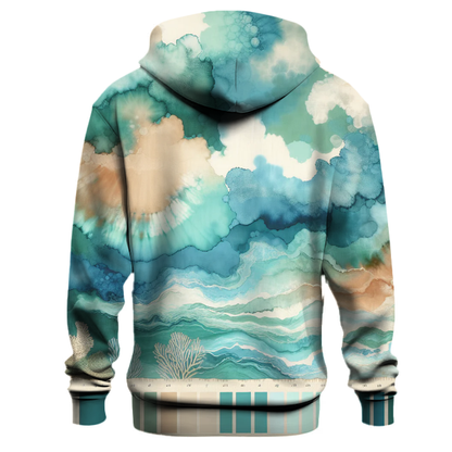 Vivid Ocean Mist Tie-Dye Hoodie