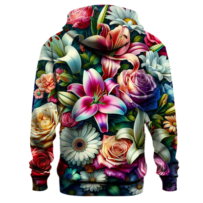 Floral Symphony Elegance Hoodie