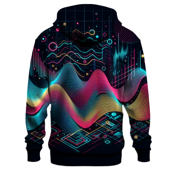 Digital Retro Wave Hoodie