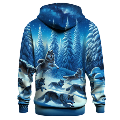 Winter Wolves Snow Dance Hoodie