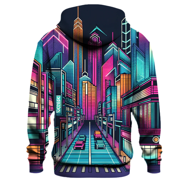 Synthwave Streetscape Hoodie