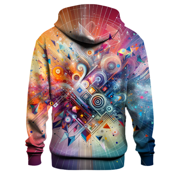 Abstract Geometric Burst Hoodie