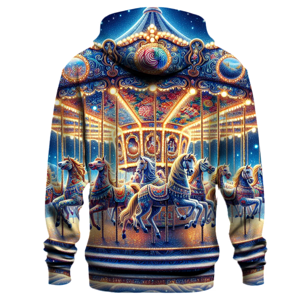 Whimsical Christmas Carousel Hoodie