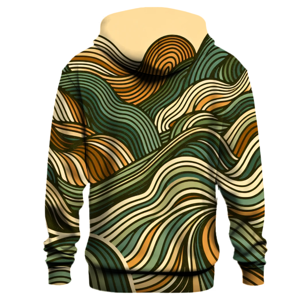 Vintage Groove Waves Hoodie