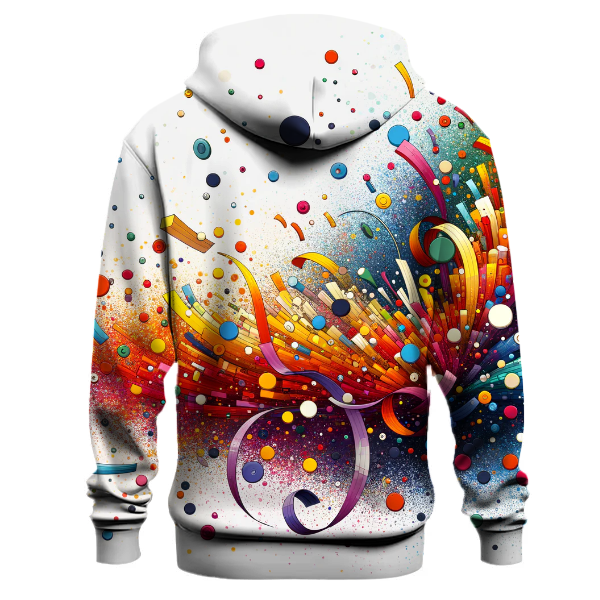 Colorful Confetti Celebration Hoodie