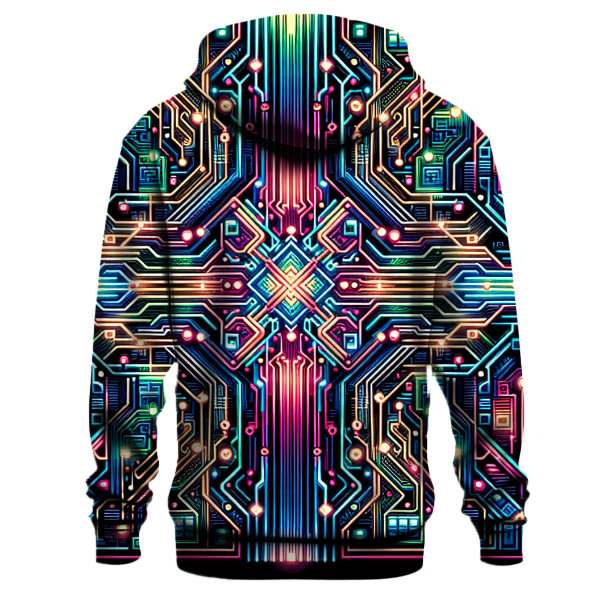 Chromatic Cyber Pulse Hoodie