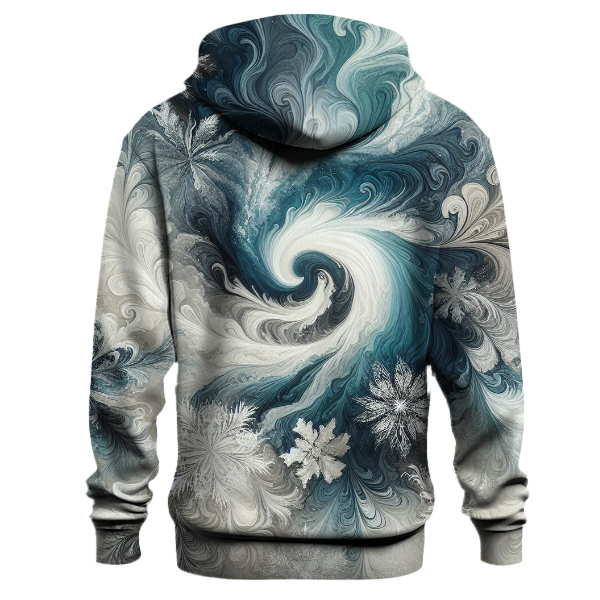 Winter Frost Tie-dye Design Hoodie