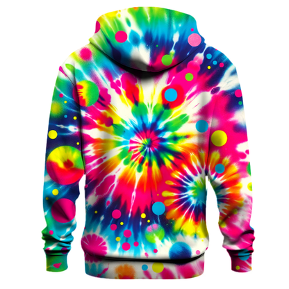 Retro Neon Splash Hoodie