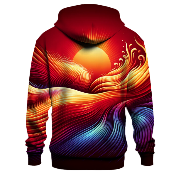 Blazing Sunset Fire Hoodie