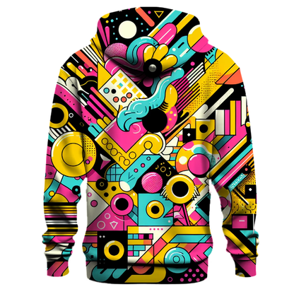 Vibrant 80s Expressions Hoodie