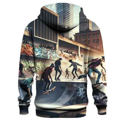 Skateboarding Graffiti Hoodie