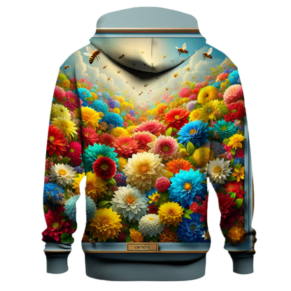 Vibrant Floral Fantasy Hoodie