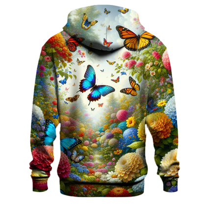 Whimsical Garden Butterflies Hoodie