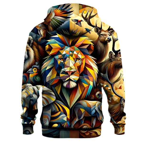 Geometric Animal Patterns Hoodie