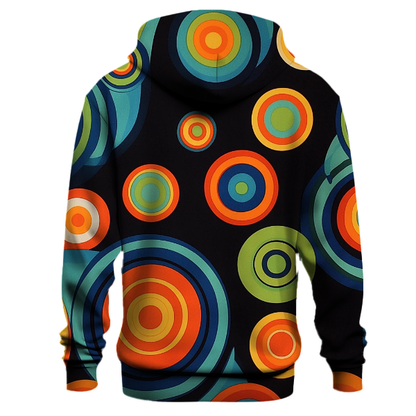 Vibrant Psychedelic Circles Hoodie